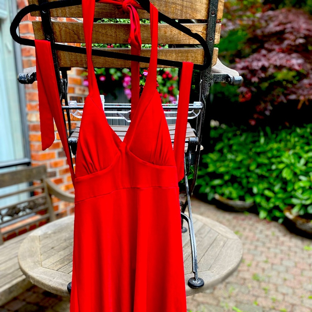 Red Dress with Bra Padding Size Large